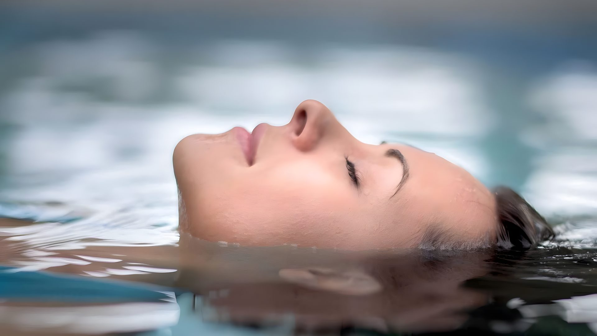 Watsu session in warm water